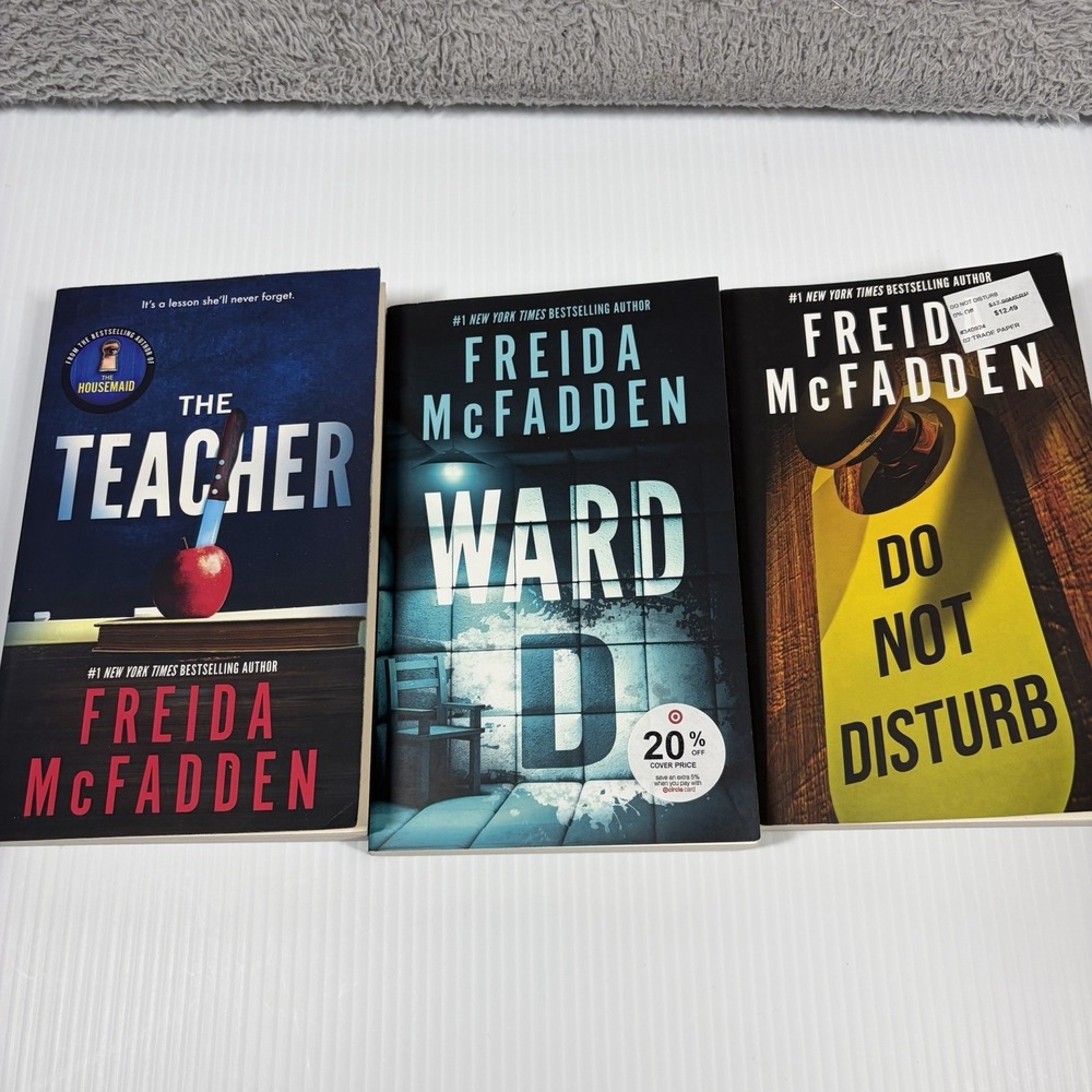 Freida McFadden Book Bundle Lot 3 Ward D Do Not Disturb The Teacher Mystery
